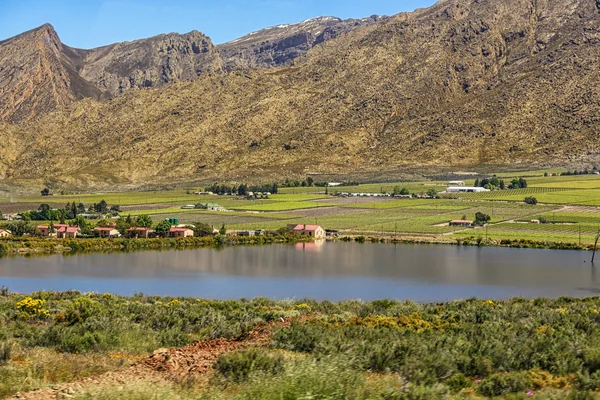 Häuser am See — Stockfoto