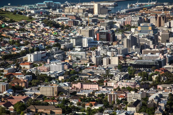 Vista aerea della città promontorio — Foto Stock