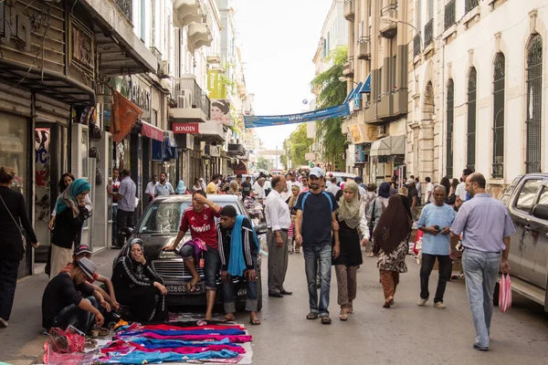 Mercato di strada a Tunisi — Foto Stock