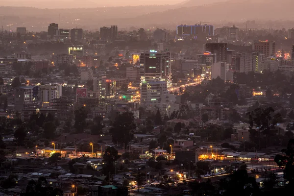 Veduta aerea di Addis Abeba — Foto Stock