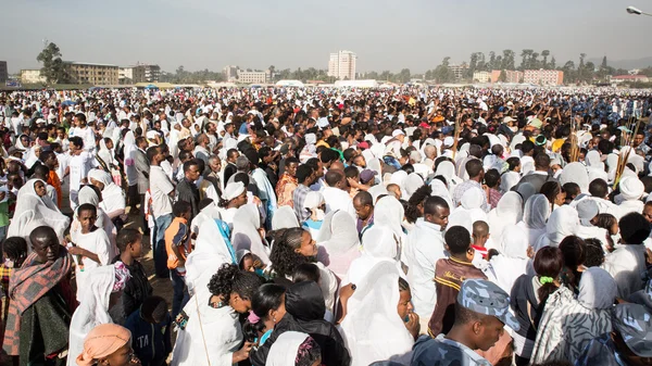 在埃塞俄比亚的 timket 庆祝活动 — 图库照片