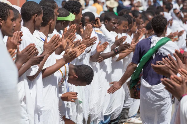 Timket oslavy v Etiopii Royalty Free Stock Fotografie