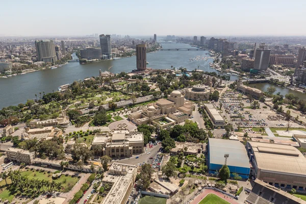 Widok z lotu ptaka na Kair — Zdjęcie stockowe