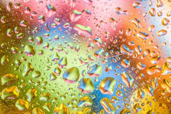 Water droplets on glass — Stock Photo, Image