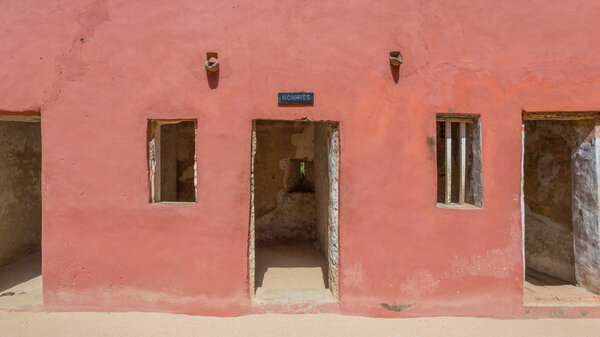 Entrance to the cells were men slaves who weighed more than 60 kilograms were kept in the house of slaves on Goree Island