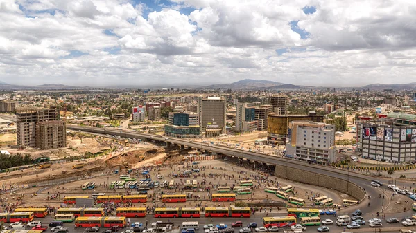 Vista de Addis Ababa — Fotografia de Stock