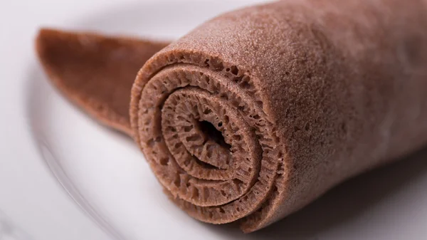 Rolle der Injera Stockbild