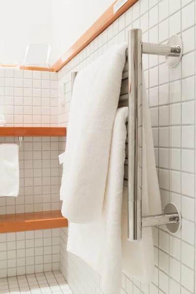 Towels on a rack — Stock Photo, Image