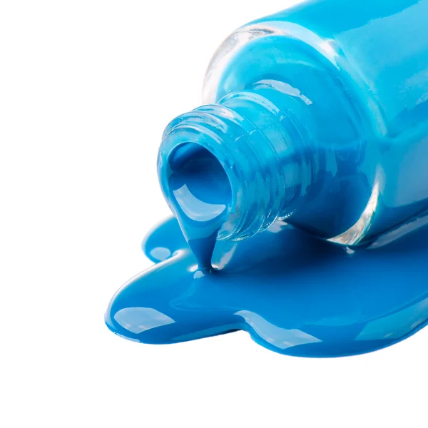 Esmalte de uñas azul — Foto de Stock