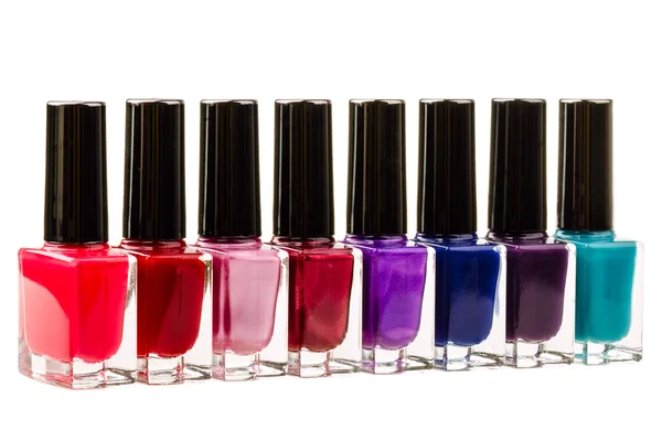 Nail polish on white background — Stock Photo, Image