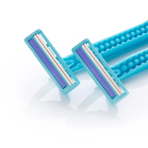 Blue razor — Stock Photo, Image