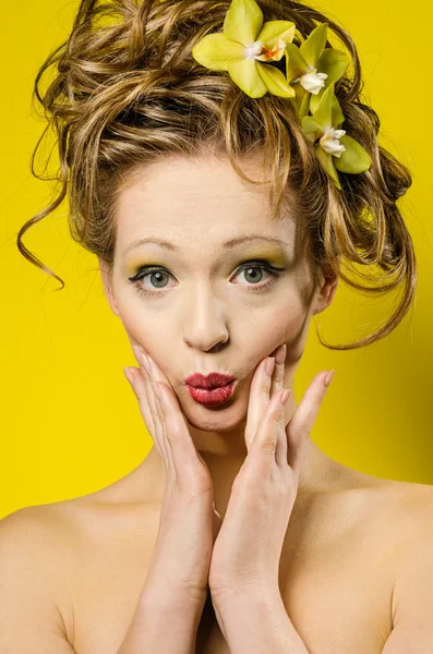 Funny young lady portrait — Stock Photo, Image