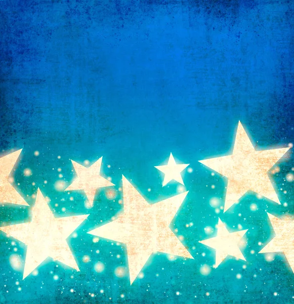 Azul estrelas fundo — Fotografia de Stock