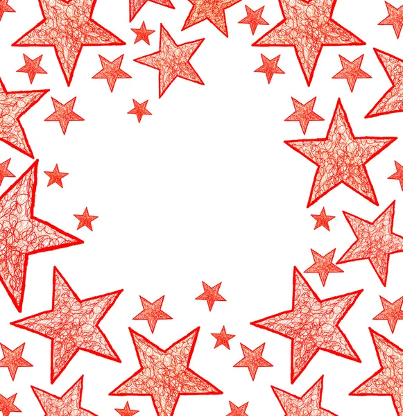 Naive art stars background — Stock Photo, Image