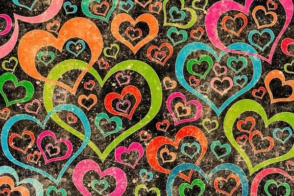 Vintage love pattern background — Stock Photo, Image