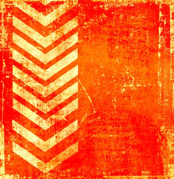 Orange Grunge Hintergrund mit Zeiger — Stockfoto