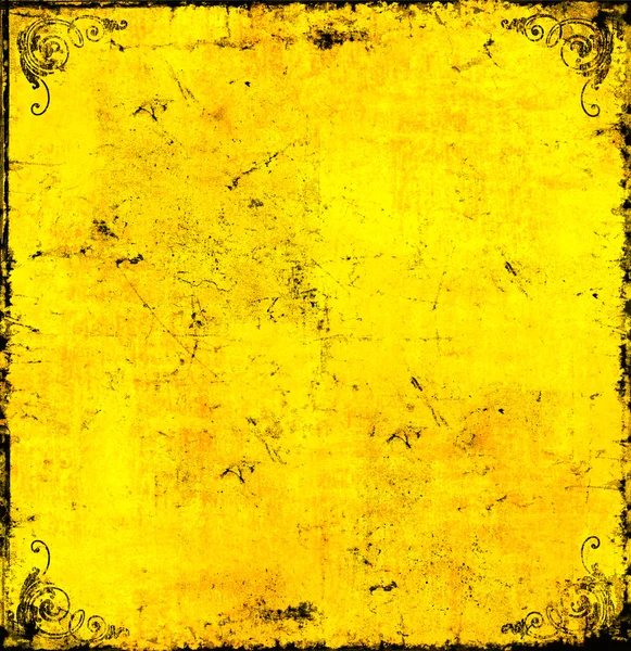 Grunge sfondo giallo — Foto Stock