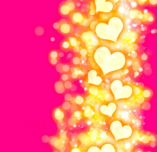 Pink hearts background — Stock Photo, Image