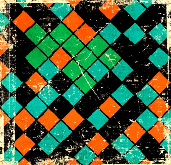 Grunge checkered background — Stock Photo, Image