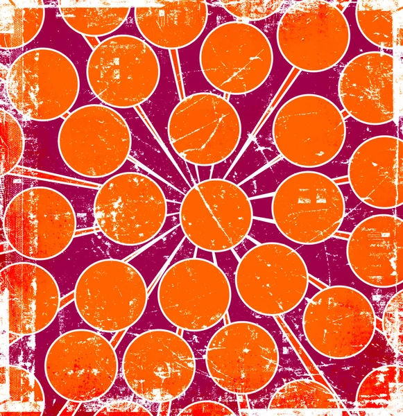 Fond moderne cercles orange — Photo