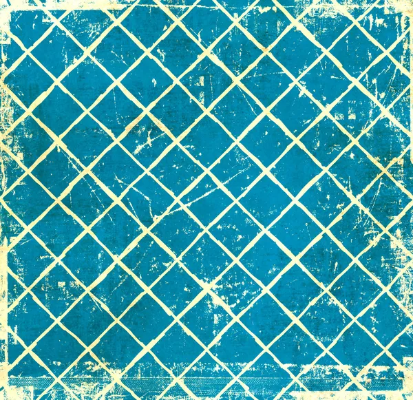 Синій гранжевий картатий фон — стокове фото