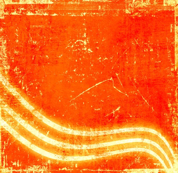 Orange grunge bakgrund med ränder — Stockfoto