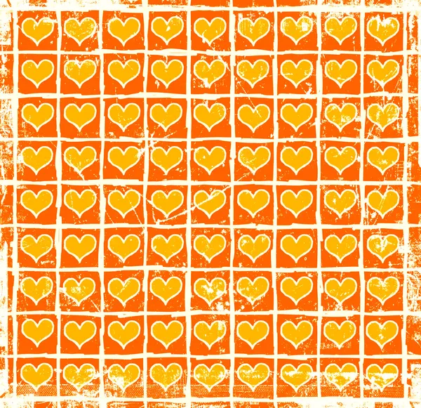 Grunge background with hearts pattern — Stock Photo, Image