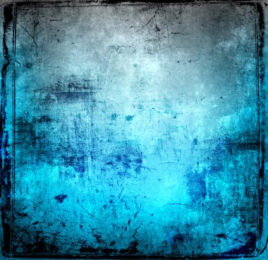Bright blue grunge background clipart