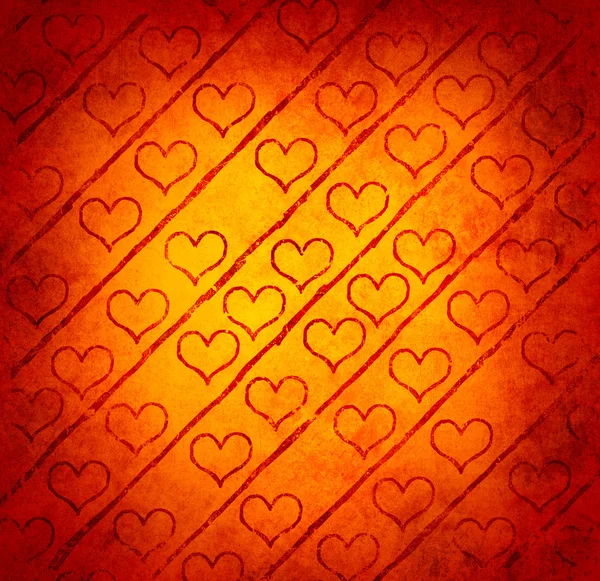 Grunge hart patroon — Stockfoto