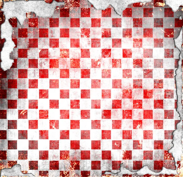 Red grunge checkered background — Stock Photo, Image