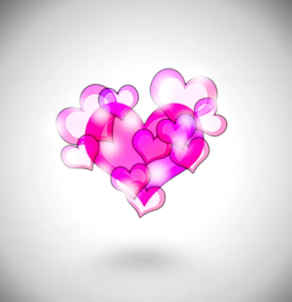 Abstract hearts illustration — Stock Photo, Image