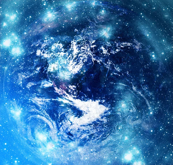 Space with planet — Stock Photo, Image