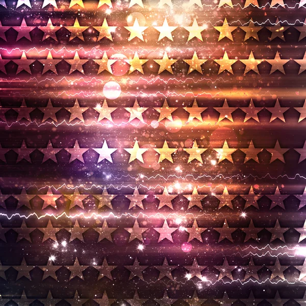 Сияющий фиолетовый абстрактный фон со звездами — стоковое фото