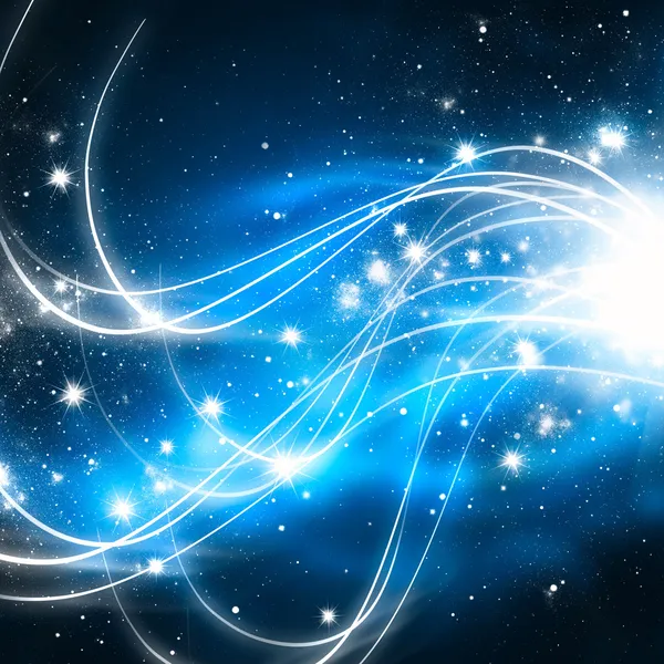 Abstract shine background with elegant wave and stars — Stock Photo, Image