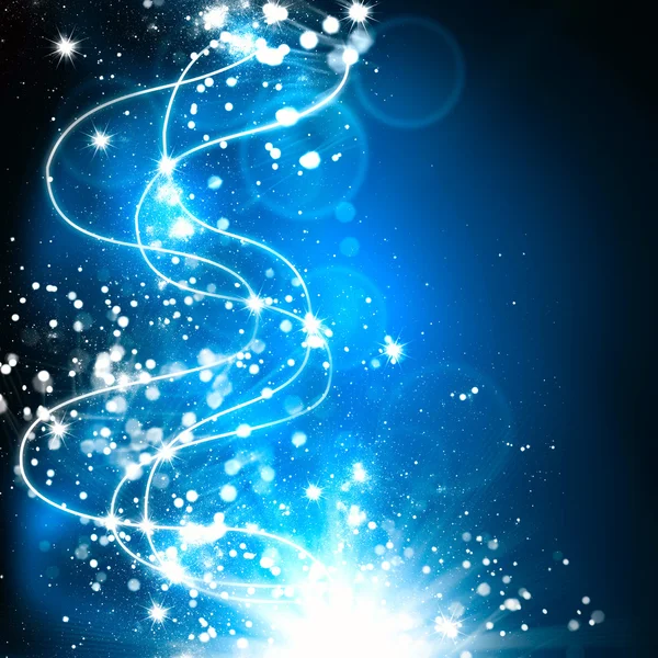 Abstract shine background with elegant waves and stars — Stock Photo, Image