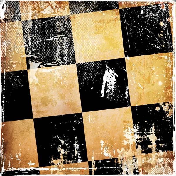 Latar belakang catur Grunge — Stok Foto