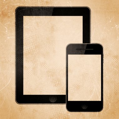Grunge cep telefonu poster
