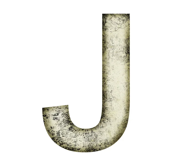 Grunge letter j — Stock Photo, Image