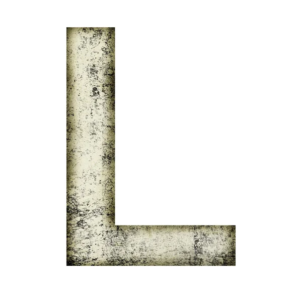 Grunge letter l — Stock Photo, Image