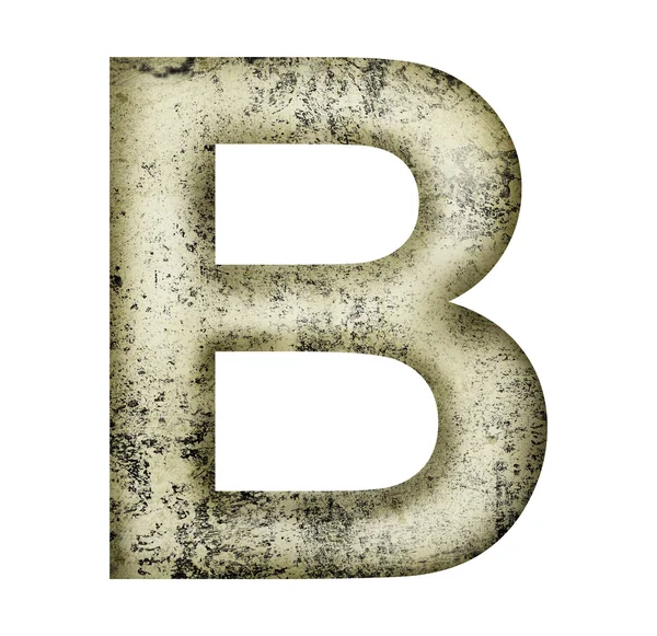 Grunge letter b — Stockfoto