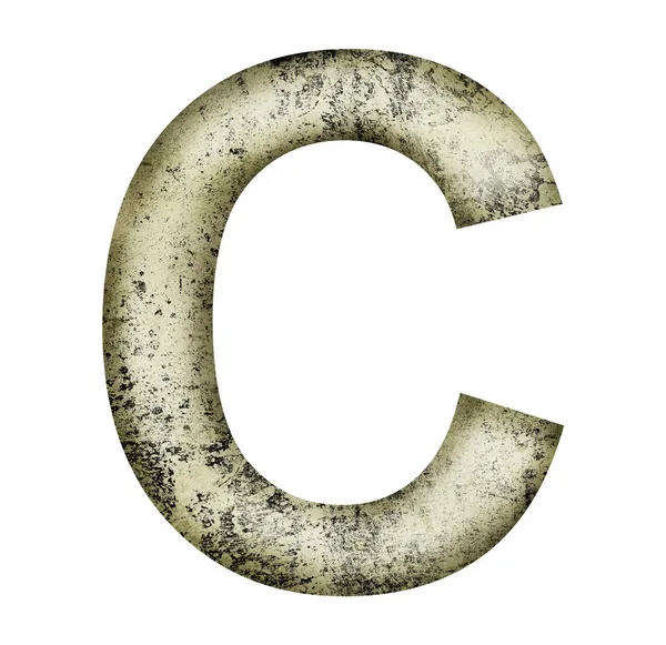 Grunge letter c — Stock Photo, Image