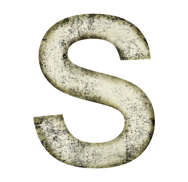 Grunge letter s — Stock Photo, Image