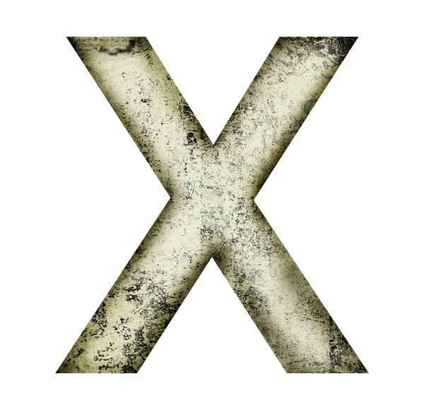 Grunge bokstaven x — Stockfoto