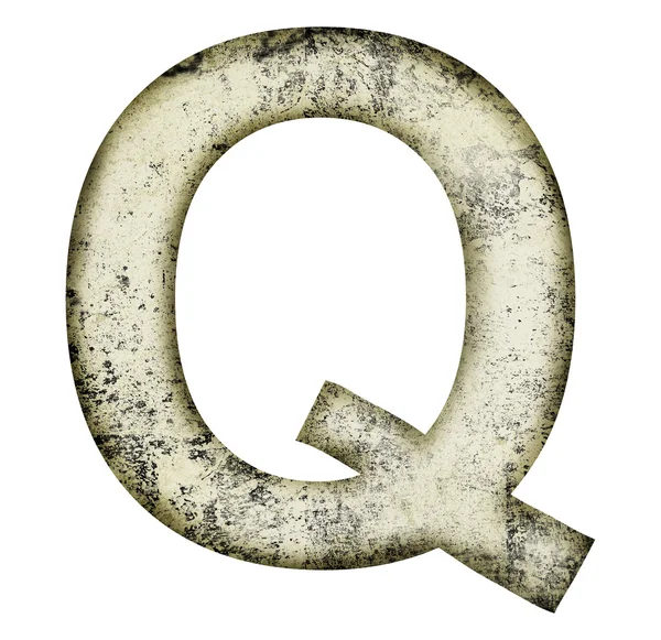 Grunge letter q — Stock Photo, Image