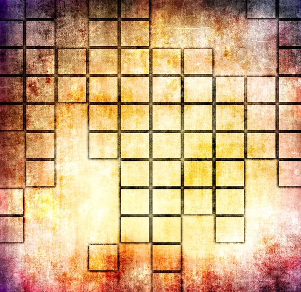 Grunge textura mosaico vermelho — Fotografia de Stock