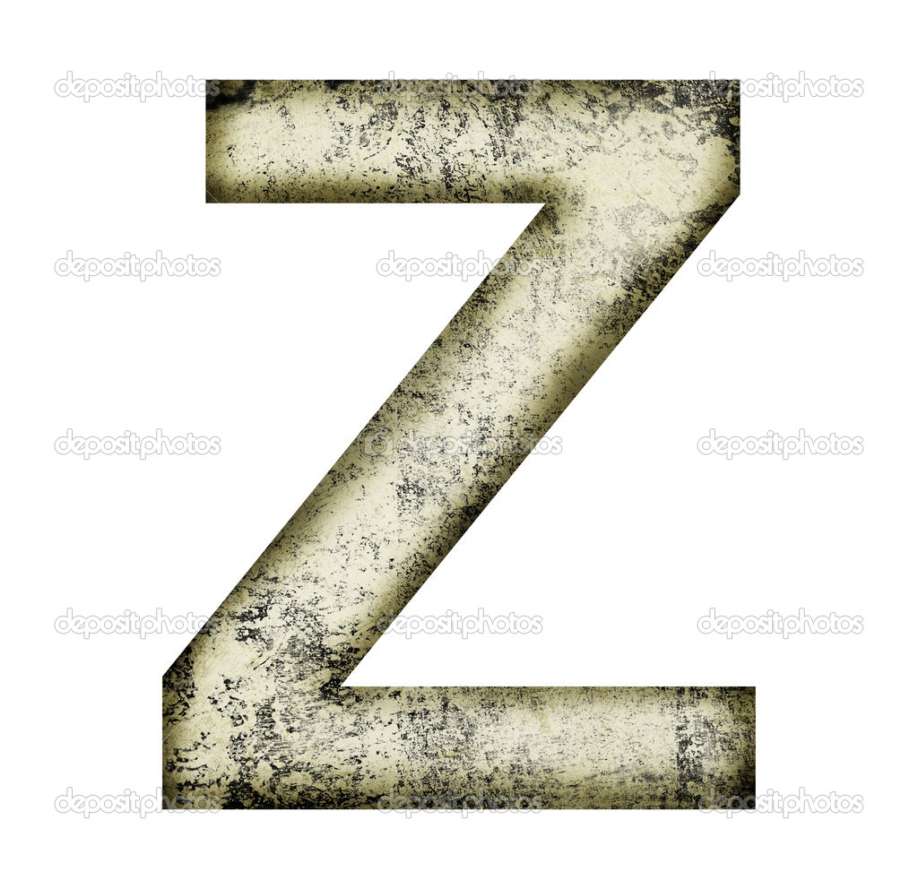 Grunge letter z