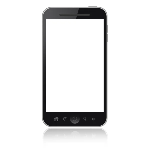 Cep telefonu beyaz arkaplanda izole edildi — Stok fotoğraf