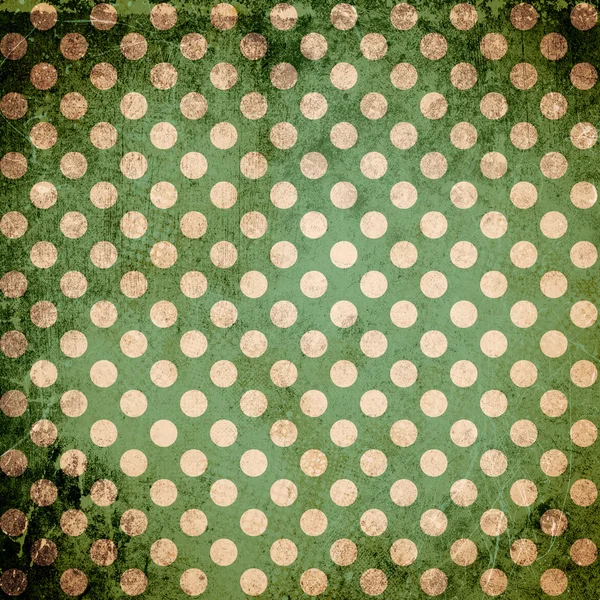 Grunge grönt mönster med cirklar — Stockfoto