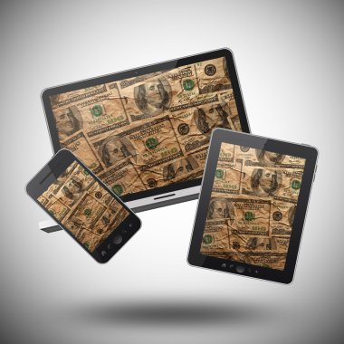 dizüstü bilgisayar, tablet pc ve cep telefonu