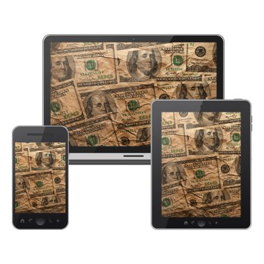 dizüstü bilgisayar, tablet pc ve cep telefonu